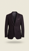 Imperial Aubergine Tailored Wool Blazer
